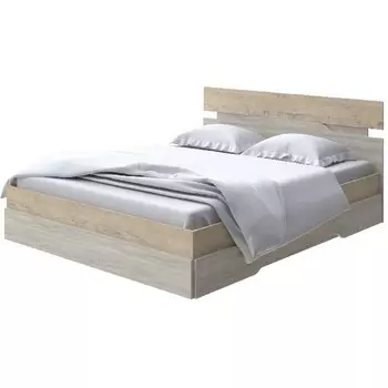 Без бренда Кровать Milton (ЛДСП Бунратти/Ясень Шимо Светлый) 180x200 PROxSON