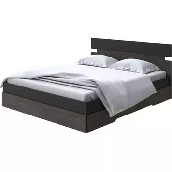 Без бренда Кровать Milton (ЛДСП Черный/Дуб Кантербери) 180x200 PROxSON