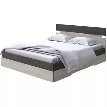 Без бренда Кровать Milton (ЛДСП Дуб Кантербери/Ясень Шимо Светлый) 180x200 PROxSON