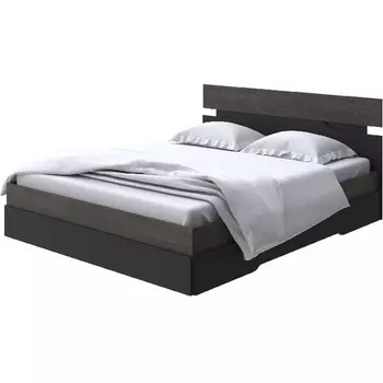 Без бренда Кровать Milton (ЛДСП Дуб Кантербери/Черный) 180x200 PROxSON