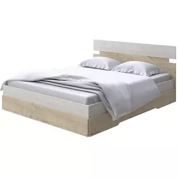 Без бренда Кровать Milton (ЛДСП Дуб Шамони светлый (124)/Бунратти) 180x200 PROxSON