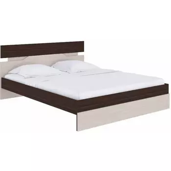 Без бренда Кровать Milton (ЛДСП Дуб Венге/Дуб Шамони светлый) 180x190 PROxSON