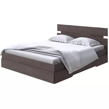 Без бренда Кровать Milton (ЛДСП Ясень Шимо Темный) 180x190 PROxSON