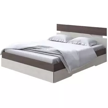 Без бренда Кровать Milton (ЛДСП Ясень Шимо Темный/Дуб Шамони светлый) 180x190 PROxSON