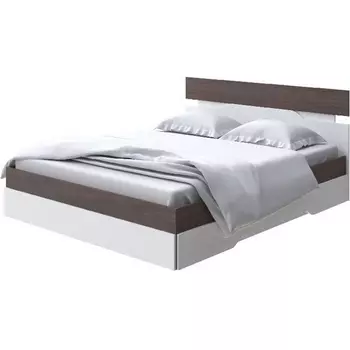 Без бренда Кровать Milton (ЛДСП Ясень Шимо Темный/Белый) 180x200 PROxSON