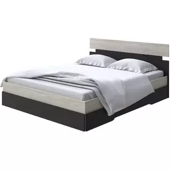 Без бренда Кровать Milton (ЛДСП Ясень Шимо Светлый/Черный) 180x190 PROxSON