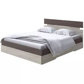 Без бренда Кровать Milton (ЛДСП Ясень Шимо Темный/Ясень Шимо Светлый) 180x190 PROxSON