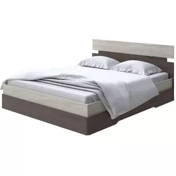 Без бренда Кровать Milton (ЛДСП Ясень Шимо Светлый/Ясень Шимо Темный) 180x200 PROxSON