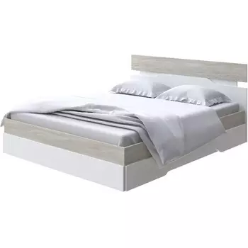 Без бренда Кровать Milton (ЛДСП Ясень Шимо Светлый/Белый) 180x200 PROxSON