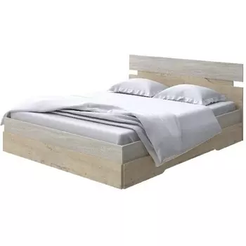 Без бренда Кровать Milton (ЛДСП Ясень Шимо Светлый/Бунратти) 180x200 PROxSON