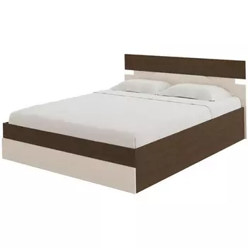 Без бренда Кровать Milton с подъемным механизмом (ЛДСП Дуб Венге/Дуб Шамони светлый) 180x190 PROxSON