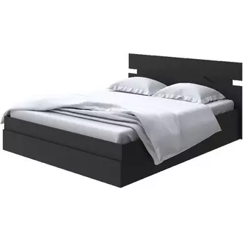 Без бренда Кровать Milton с подъемным механизмом (ЛДСП Черный) 180x200 PROxSON