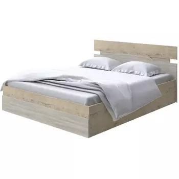 Без бренда Кровать Milton с подъемным механизмом (ЛДСП Бунратти/Ясень Шимо Светлый) 180x200 PROxSON