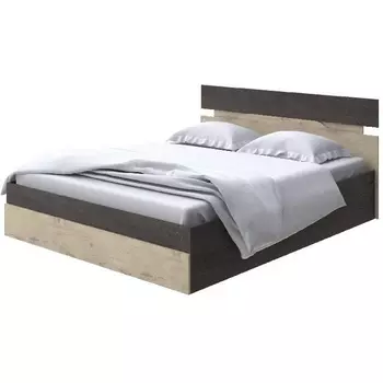 Без бренда Кровать Milton с подъемным механизмом (ЛДСП Дуб Кантербери/Бунратти) 160x200 PROxSON