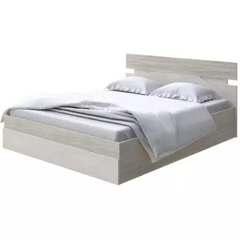 Без бренда Кровать Milton с подъемным механизмом (ЛДСП Ясень Шимо Светлый/Дуб Шамони светлый) 180x200 PROxSON