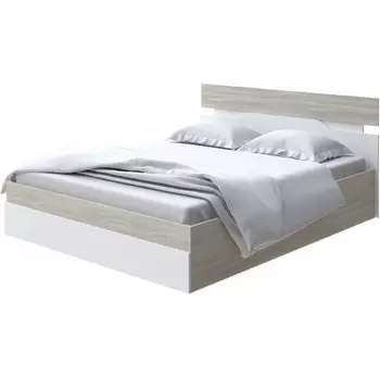 Без бренда Кровать Milton с подъемным механизмом (ЛДСП Ясень Шимо Светлый/Белый) 180x200 PROxSON