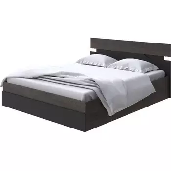 Без бренда Кровать Milton с подъемным механизмом (ЛДСП Дуб Кантербери/Черный) 180x200 PROxSON