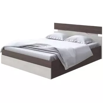 Без бренда Кровать Milton с подъемным механизмом (ЛДСП Ясень Шимо Темный/Дуб Шамони светлый) 180x200 PROxSON