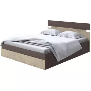 Без бренда Кровать Milton с подъемным механизмом (ЛДСП Ясень Шимо Темный/Бунратти) 180x200 PROxSON