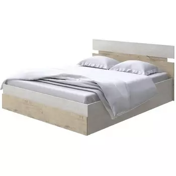 Без бренда Кровать Milton с подъемным механизмом (ЛДСП Дуб Шамони светлый (124)/Бунратти) 180x200 PROxSON