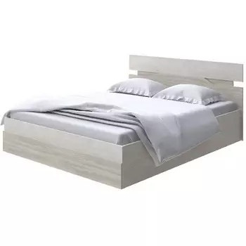 Без бренда Кровать Milton с подъемным механизмом (ЛДСП Дуб Шамони светлый/Ясень Шимо Светлый) 180x200 PROxSON