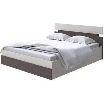 Без бренда Кровать Milton с подъемным механизмом (ЛДСП Дуб Шамони светлый/Ясень Шимо Темный) 180x200 PROxSON