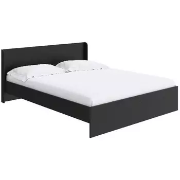 Без бренда Кровать Practica (ЛДСП Черный) 180x190 PROxSON