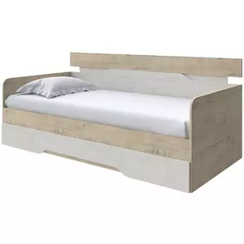 Без бренда Кровать-Софа Milton (ЛДСП Бунратти/Дуб Шамони светлый (124)) 120x200 PROxSON