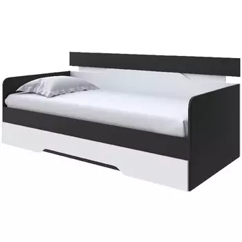 Без бренда Кровать-Софа Milton (ЛДСП Черный/Белый) 120x200 PROxSON