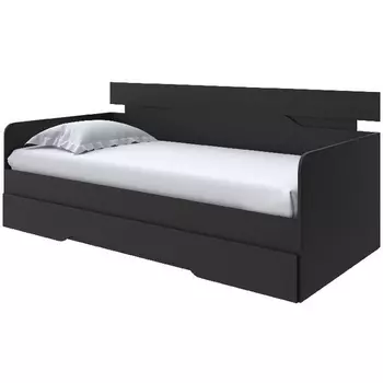 Без бренда Кровать-Софа Milton (ЛДСП Черный) 120x200 PROxSON