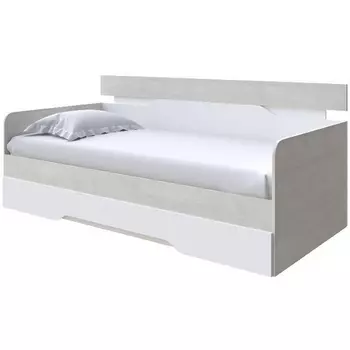 Без бренда Кровать-Софа Milton (ЛДСП Дуб Шамони светлый/Белый) 120x200 PROxSON