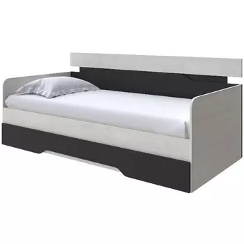 Без бренда Кровать-Софа Milton (ЛДСП Дуб Шамони светлый/Черный) 120x200 PROxSON