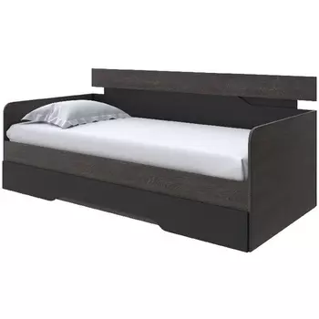 Без бренда Кровать-Софа Milton (ЛДСП Дуб Кантербери/Черный) 120x200 PROxSON