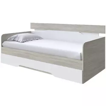 Без бренда Кровать-Софа Milton (ЛДСП Ясень Шимо Светлый/Белый) 120x200 PROxSON