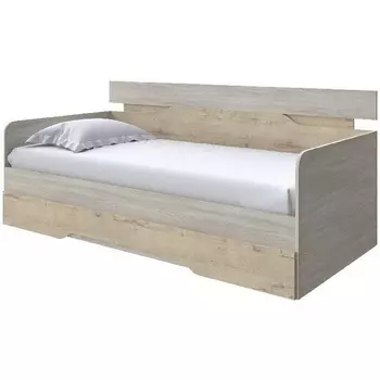 Без бренда Кровать-Софа Milton (ЛДСП Ясень Шимо Светлый/Бунратти) 120x200 PROxSON