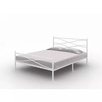 Без бренда Кровать Страйп (Металл Белый) 160x200 PROxSON