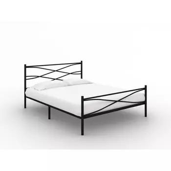 Без бренда Кровать Страйп (Металл Черный) 160x200 PROxSON