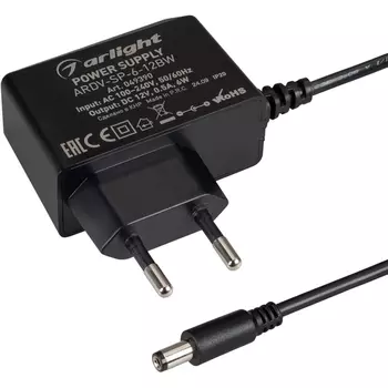 Блок питания ARDV-SP-6-12BW (12V, 0.5A, 6W) (Arlight, Адаптер) 049390