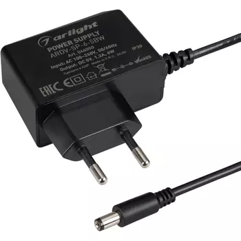 Блок питания ARDV-SP-6-5BW (5V, 1.2A, 6W) (Arlight, Адаптер) 046050