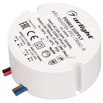 Блок питания ARJ-KE40700-PFC-TRIAC-R (28W, 700mA) (Arlight, IP44 Пластик) 028270