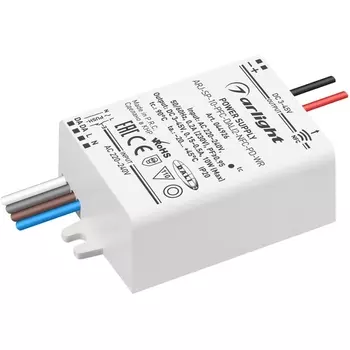 Блок питания ARJ-SP-10-PFC-DALI2-NFC-PD-WR (10W, 3-45V, 0.15-0.5A) (Arlight, IP20 Пластик) 044926