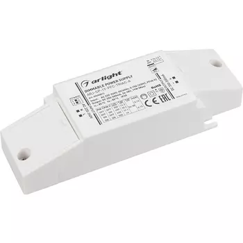 Блок питания ARJ-SP-19-PFC-TRIAC-INS (19W, 26-38V, 0.35-0.5A) (Arlight, IP20 Пластик) 026048(1)