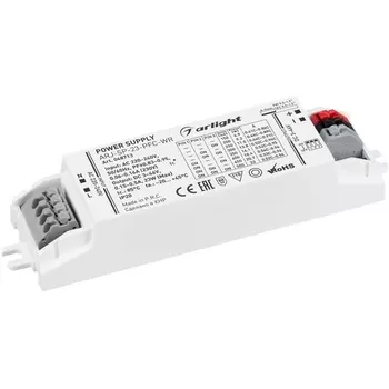 Блок питания ARJ-SP-23-PFC-WR (23W, 3-46V, 0.15-0.5A) (Arlight, IP20 Пластик, 5 лет) 048713