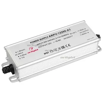 Блок питания ARPV-12200-A1 (12V, 16.6A, 200W) (Arlight, IP67 Металл) 032317