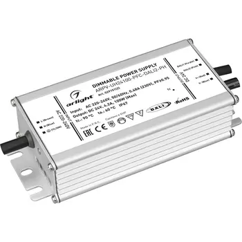 Блок питания ARPV-UH24100-PFC-DALI2-PH (24V, 4.2A, 100W) (Arlight, IP67 Металл) 029151(2)