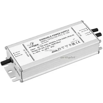 Блок питания ARPV-UH24150-PFC-0-10V (24V, 6.3A, 150W) (Arlight, IP67 Металл) 024277