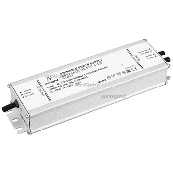 Блок питания ARPV-UH24240-PFC-0-10V (24V, 10.0A, 240W) (IP67 Металл) Arlight ARPV 024143