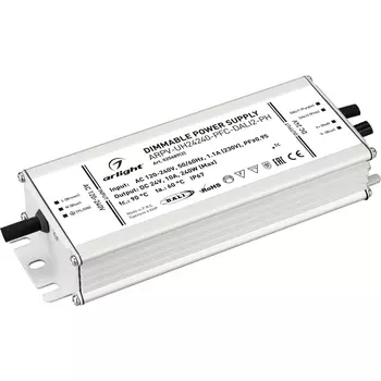 Блок питания ARPV-UH24240-PFC-DALI2-PH (24V, 10.0A, 240W) (Arlight, IP67 Металл) 025689(2)
