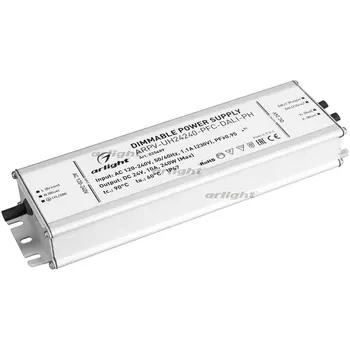 Блок питания ARPV-UH24240-PFC-DALI-PH (24V, 10.0A, 240W) (IP67 Металл) Arlight ARPV 025689