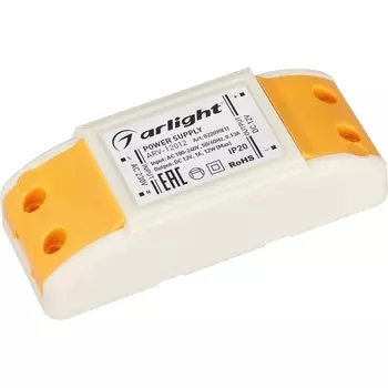 Блок питания ARV-12012 (12V, 1A, 12W) (Arlight, IP20 Пластик) 022090(1)